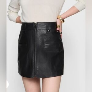 Rebecca Minkoff Julia Leather Skort (NWOT)